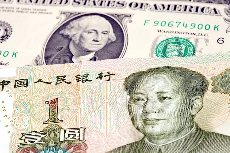 美元/離岸人民幣價格分析：中國通脹好於預期，美元/離岸人民幣自周線阻力回調