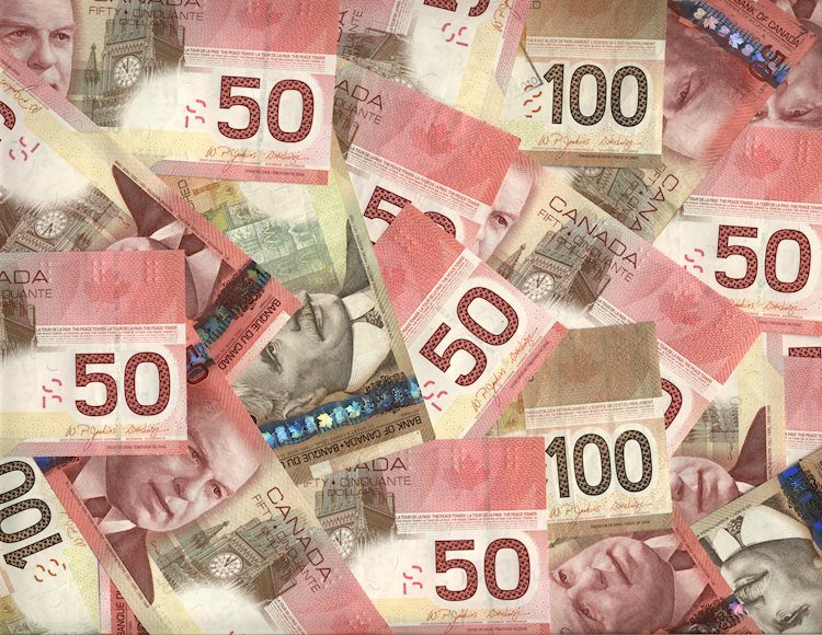美元兌加元從兩週低點進一步反彈，在加拿大CPI數據前攀升至1.2850附近